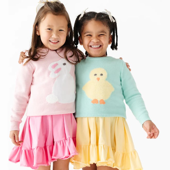 Fluffy Tail Bunny Pullover Sweater, the cutest easter 2024 outfit for toddlers.