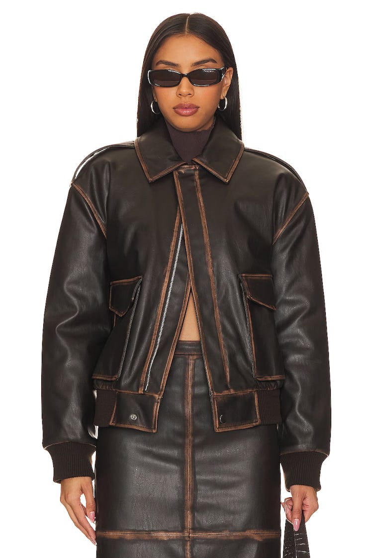 Bo Faux Leather Jacket