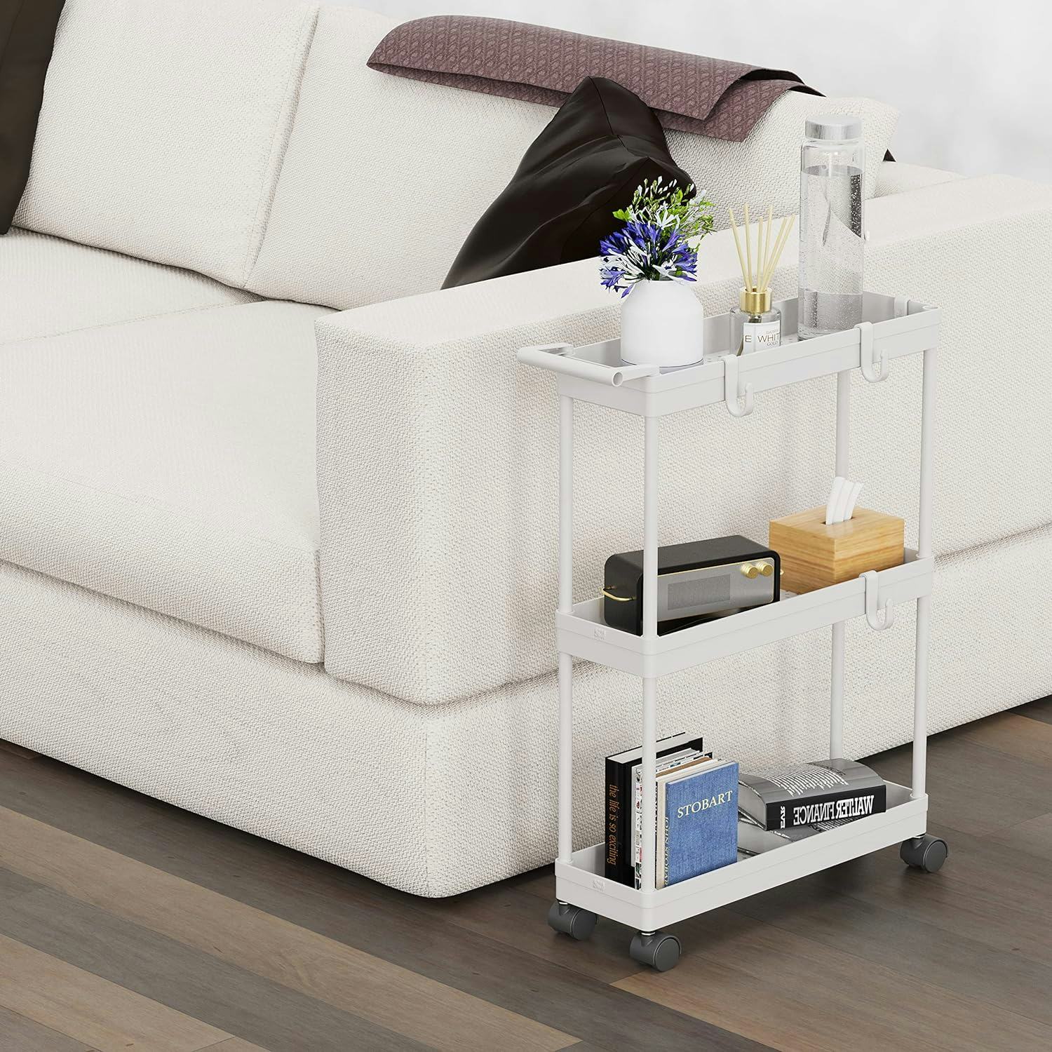 Simple Houseware Kitchen 3-Tier Storage Cart