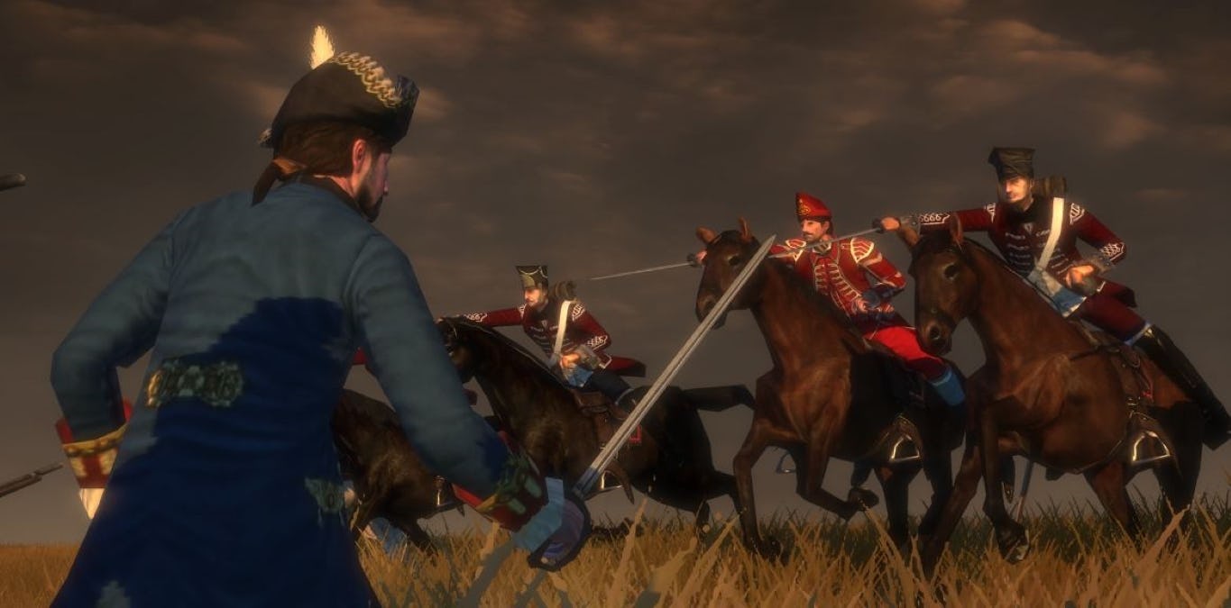 screenshot of cavalry units from Empire: Total War