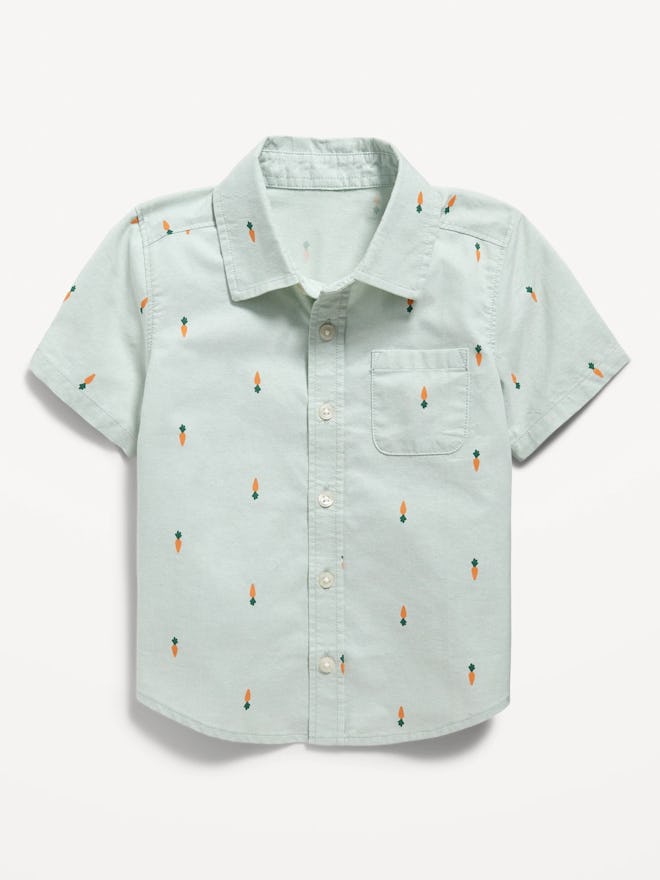 Printed Short-Sleeve Shirt for Toddler Boys for easter 2024