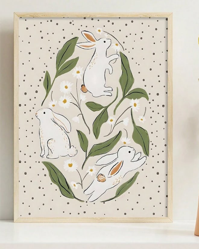 Bunny & Daisy Print