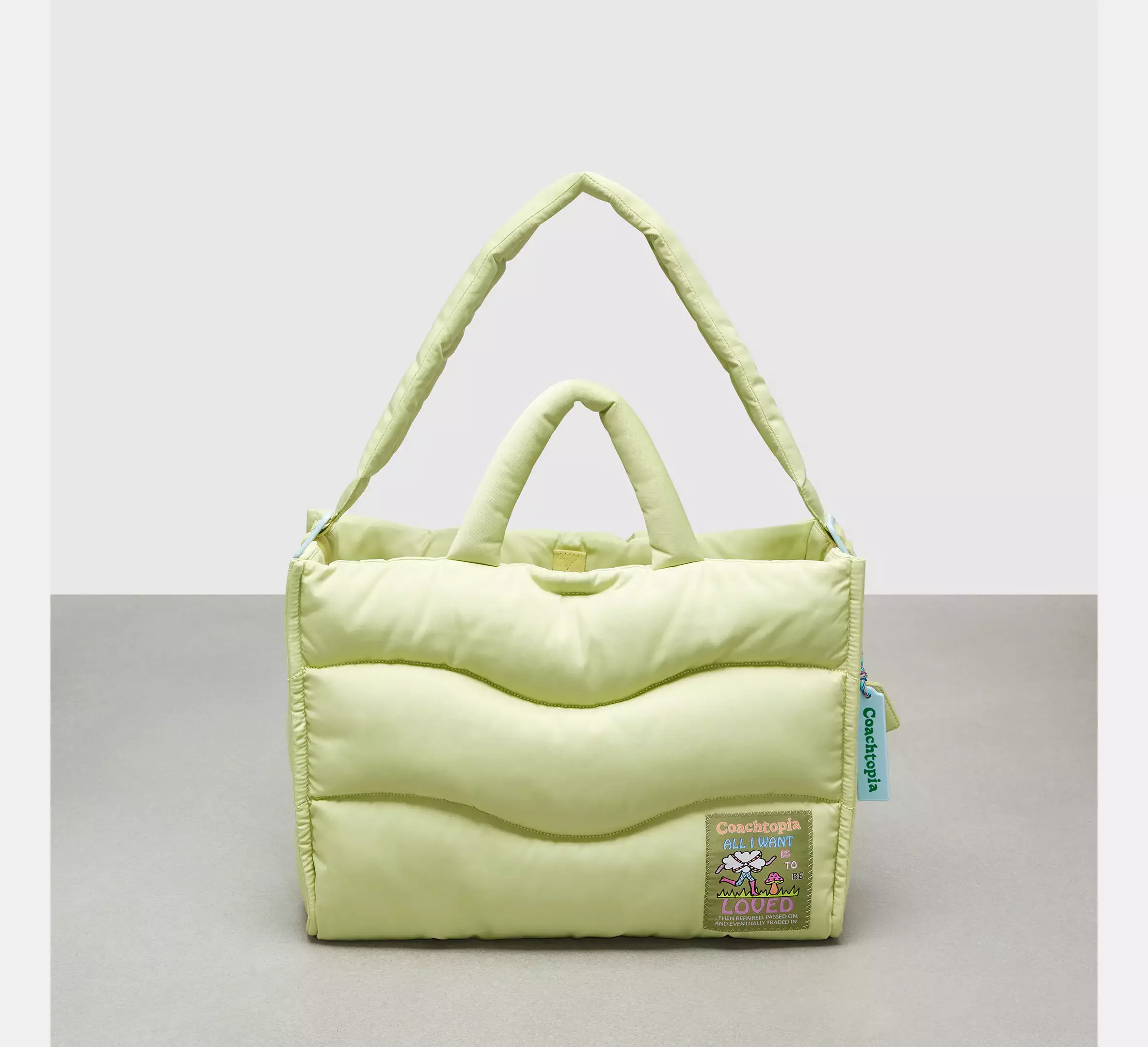 Green coach backpack. Coachtopia. Puffy Don main image 3