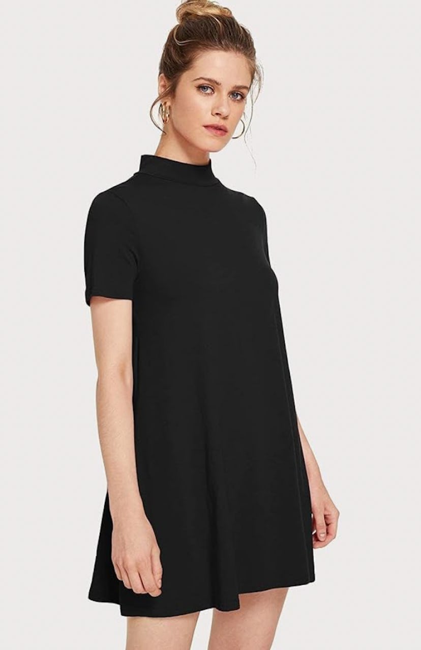 Milumia Mock Neck Swing Dress