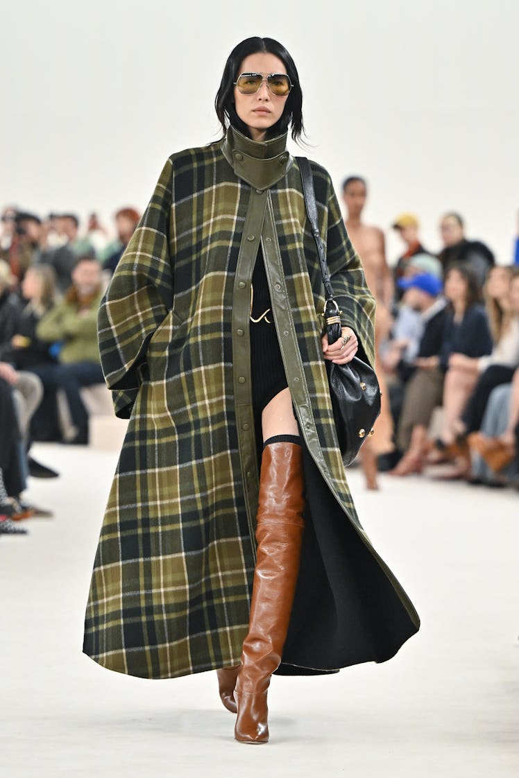 A model walks the runway during the Chloé Womenswear Fall/Winter 2024-2025 show as part of Paris Fas...