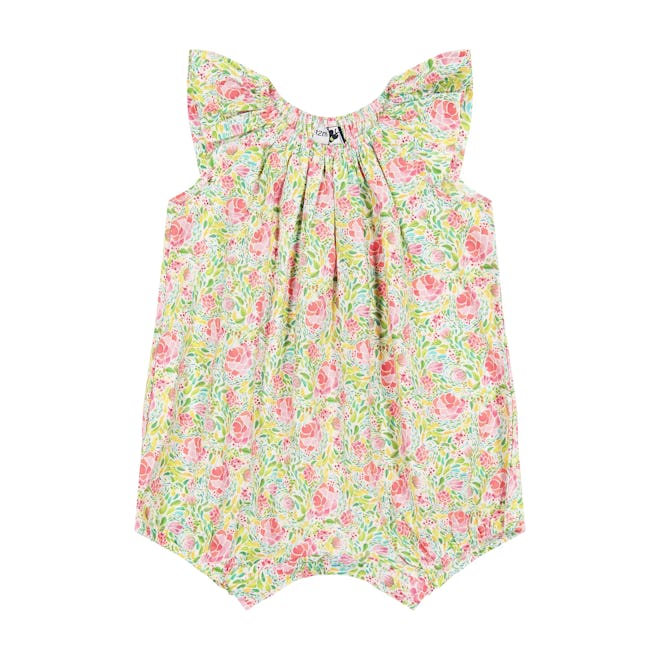 Floral romper for babies to wear as their easter 2024 outfit