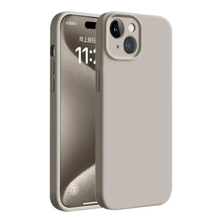 This silicone case is the same gray shade at Hailey Bieber's Rhode Lip Case.
