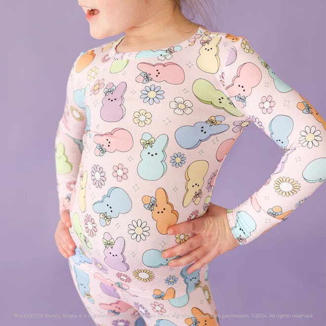 Marshmallow Bunnies Classic Pajama Set, cute toddler pajamas for easter 2024