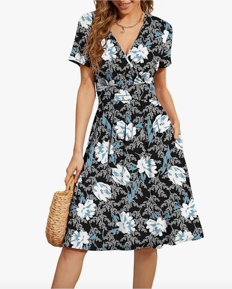 WEACZZY V-Neck Floral Party Dress