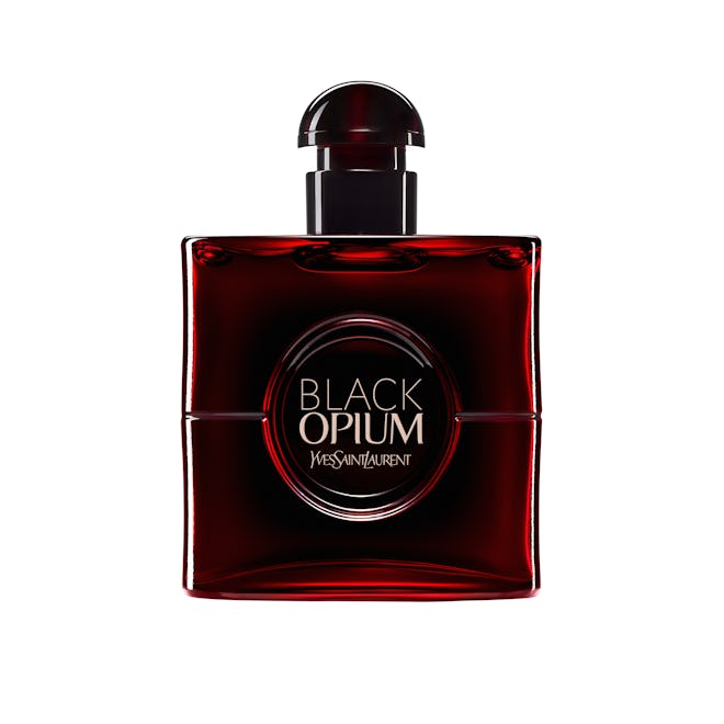 YSL Beauty Black Opium Eau de Parfum Over Red