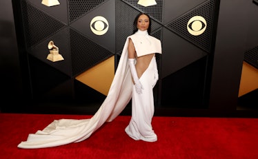 Kat Graham attends the 66th GRAMMY Awards at Crypto.com Arena on February 04, 2024 in Los Angeles, C...