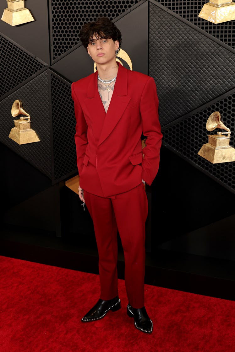 Landon Barker attends the 66th GRAMMY Awards at Crypto.com Arena on February 04, 2024 in Los Angeles...