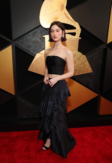 Gracie Abrams attends the 66th GRAMMY Awards at Crypto.com Arena on February 04, 2024 in Los Angeles...