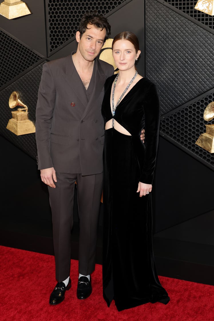 Mark Ronson and Grace Gummer attend the 66th GRAMMY Awards at Crypto.com Arena on February 04, 2024 ...