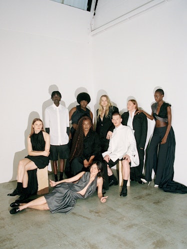 Torishéju Dumi with models and friends.