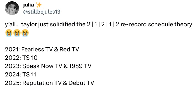 Taylor Swift fans think 'Reputation (TV)' may not release until 2025.