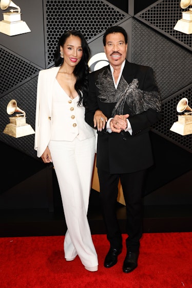 Lisa Parigi and Lionel Richie attend the 66th GRAMMY Awards at Crypto.com Arena on February 04, 2024...