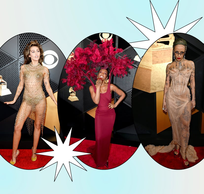Miley Cyrus, Dawn Richard, and Doja Cat had the most OTT looks at the 2024 Grammys.