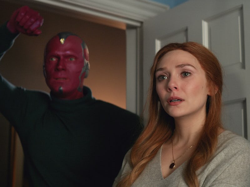 Paul Bettany and Elizabeth Olsen in WandaVision