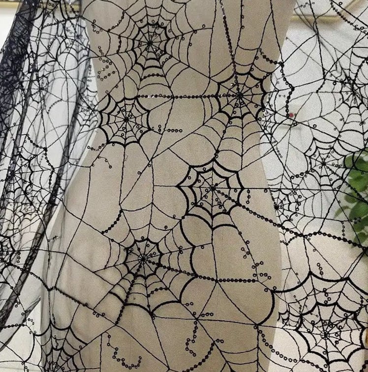 black spiderweb veil