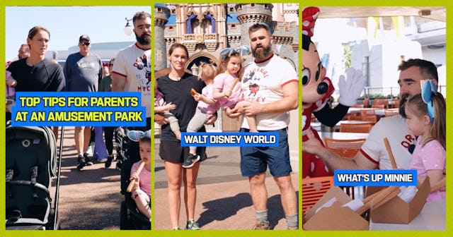 The Kelce family headed to Disney and shared their top tips for visiting amusement parks. 