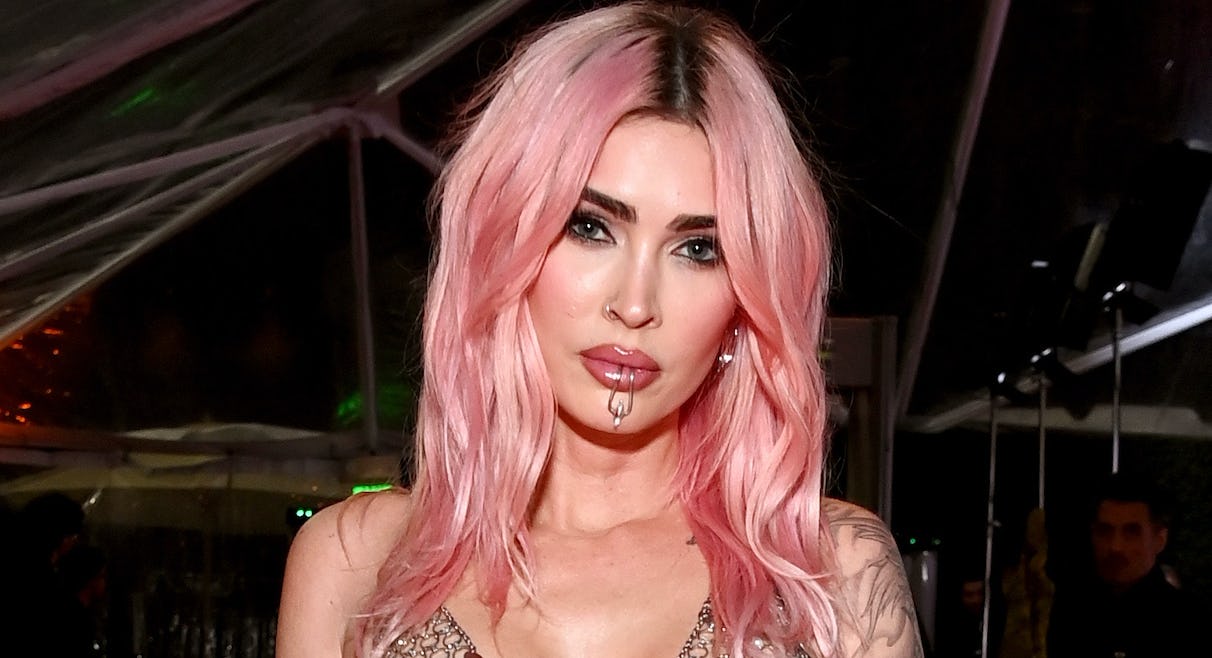 Megan Fox Wore A Chainmail Mini To Watch The 2024 Grammys