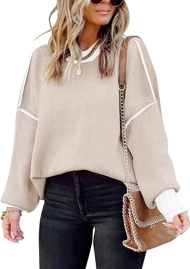 ETCYY Oversized Batwing Sweater