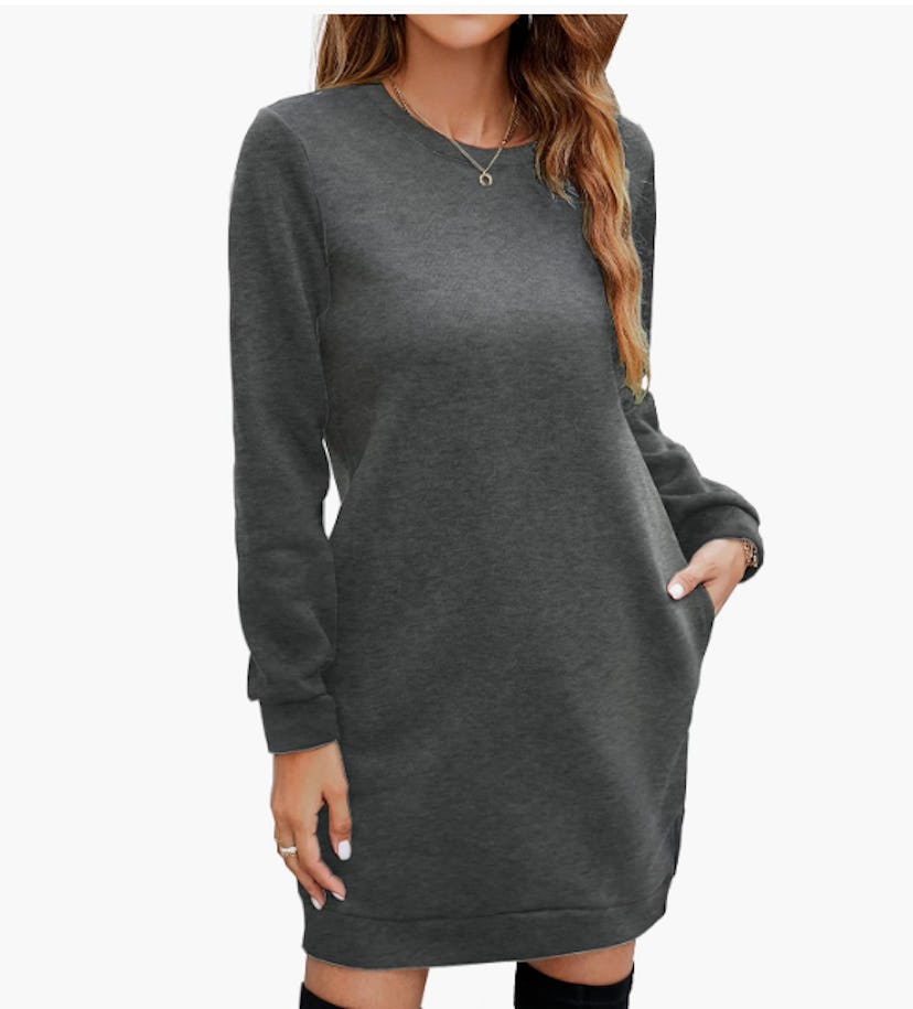 Miselon Fleece Sweatshirt Dress