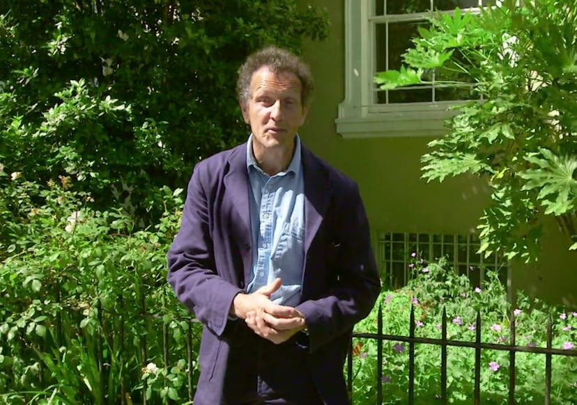 Monty Don addressing the audience in 'Big Dreams, Small Spaces'