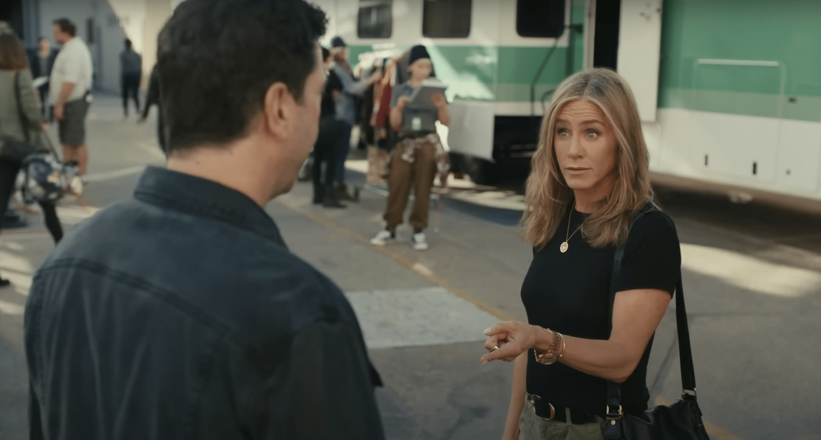 David Schwimmer and Jennifer Aniston.