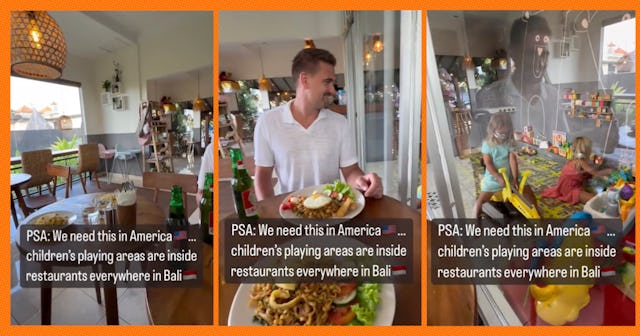 A woman shared what indoor play areas look like in Bali and we're all buying our tickets now.