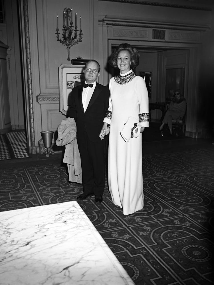 Truman Capote and Katharine Graham at the Black and White Ball in 1966