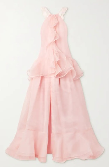 baby pink ruffle dress
