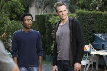 Donald Glover and Joel McHale in Community.