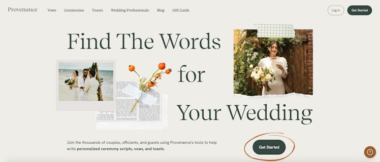 Provenance Wedding Writing Tools