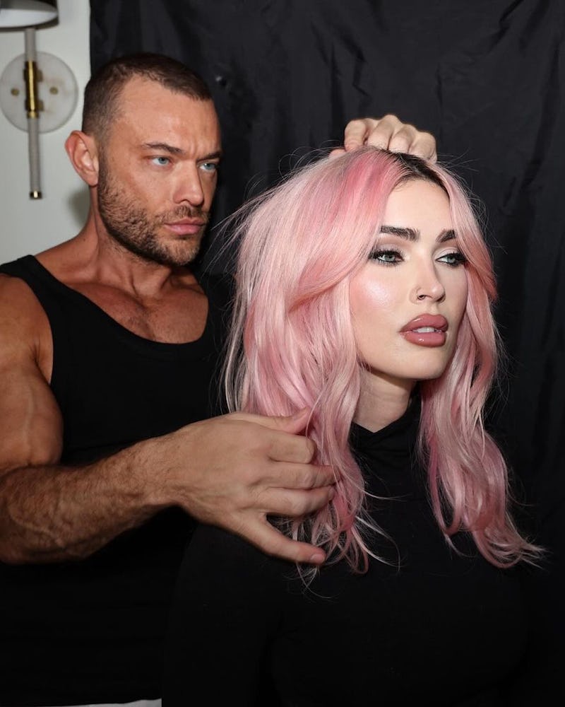 Megan Fox pink hair 2024