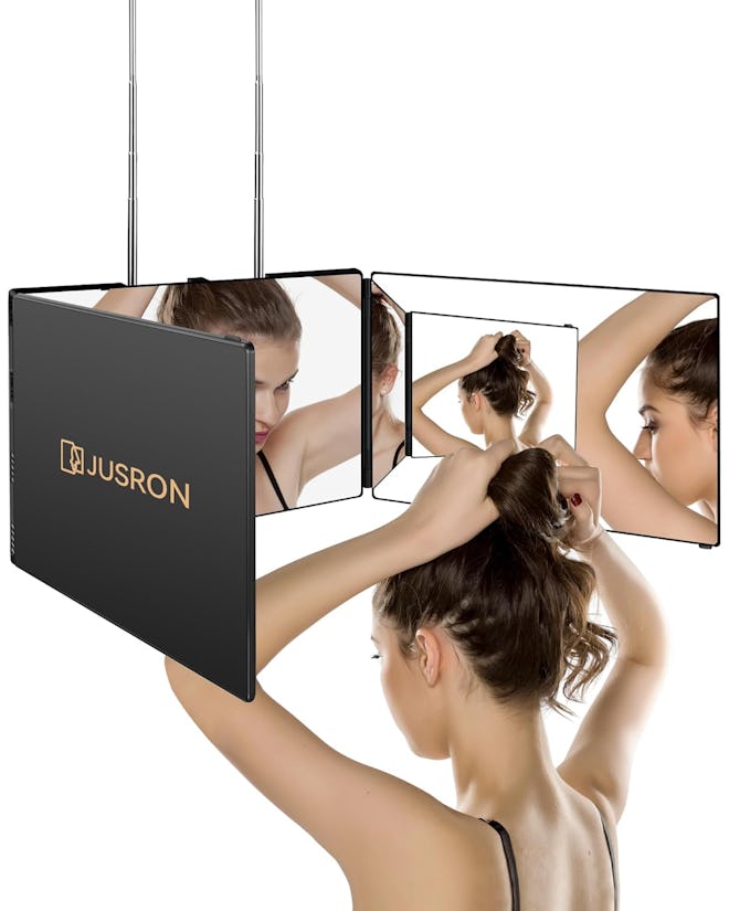 JUSRON Over-Door 3-Way Mirror