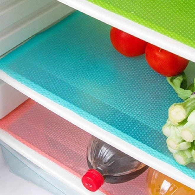 AKINLY Colorful & Washable Refrigerator Mats (9-Pack)