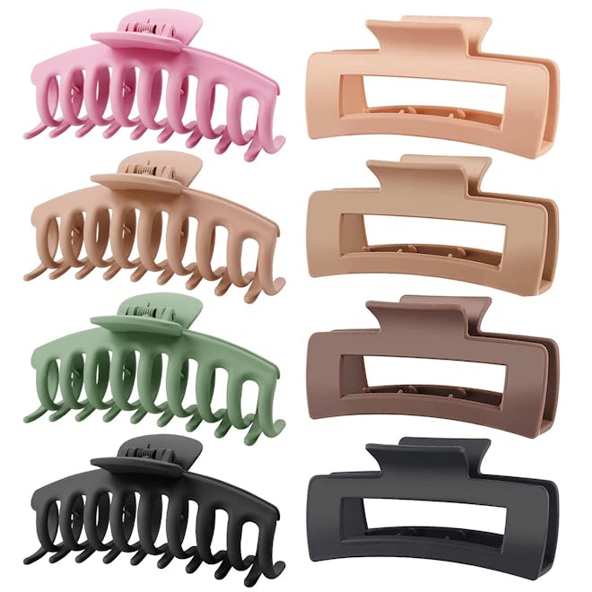 TOCESS Big Hair Claw Clips (8-Pack)