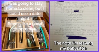 A mom hired a babysitter and offered extra cash for chores, sparking debate online.