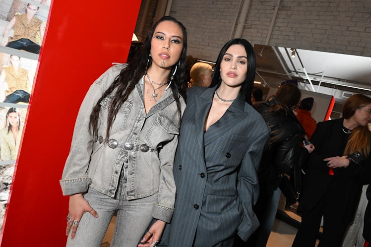Quannah Chasinghorse and Amelia Gray at the H&M Party held at H&M Soho on February 7, 2024 in New Yo...
