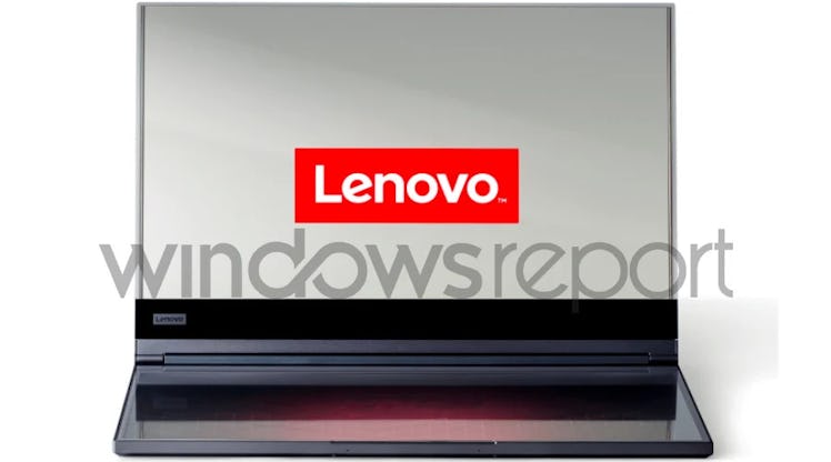 Leaked image of Lenovo's laptop with transparent display