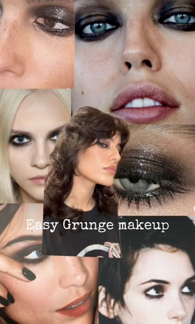 Grunge eyeshadow trend