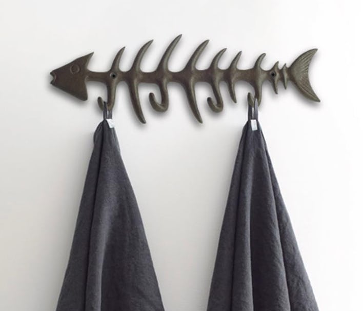 Comfify Decorative Fish Bones Wall Mounted Towel Rack