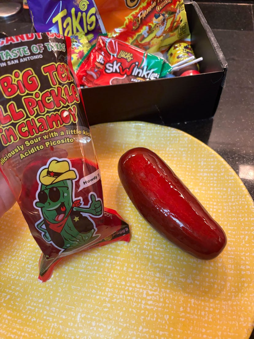 I tried the chamoy pickle kit.