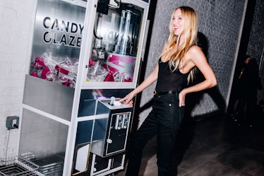 Lila Moss at YSL's Celebration of Candy Glaze on February 8, 2024 in New York, New York.