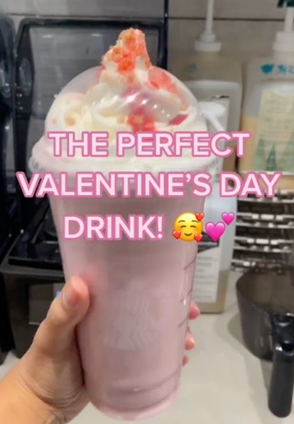 Starbucks Valentine's Day drink.