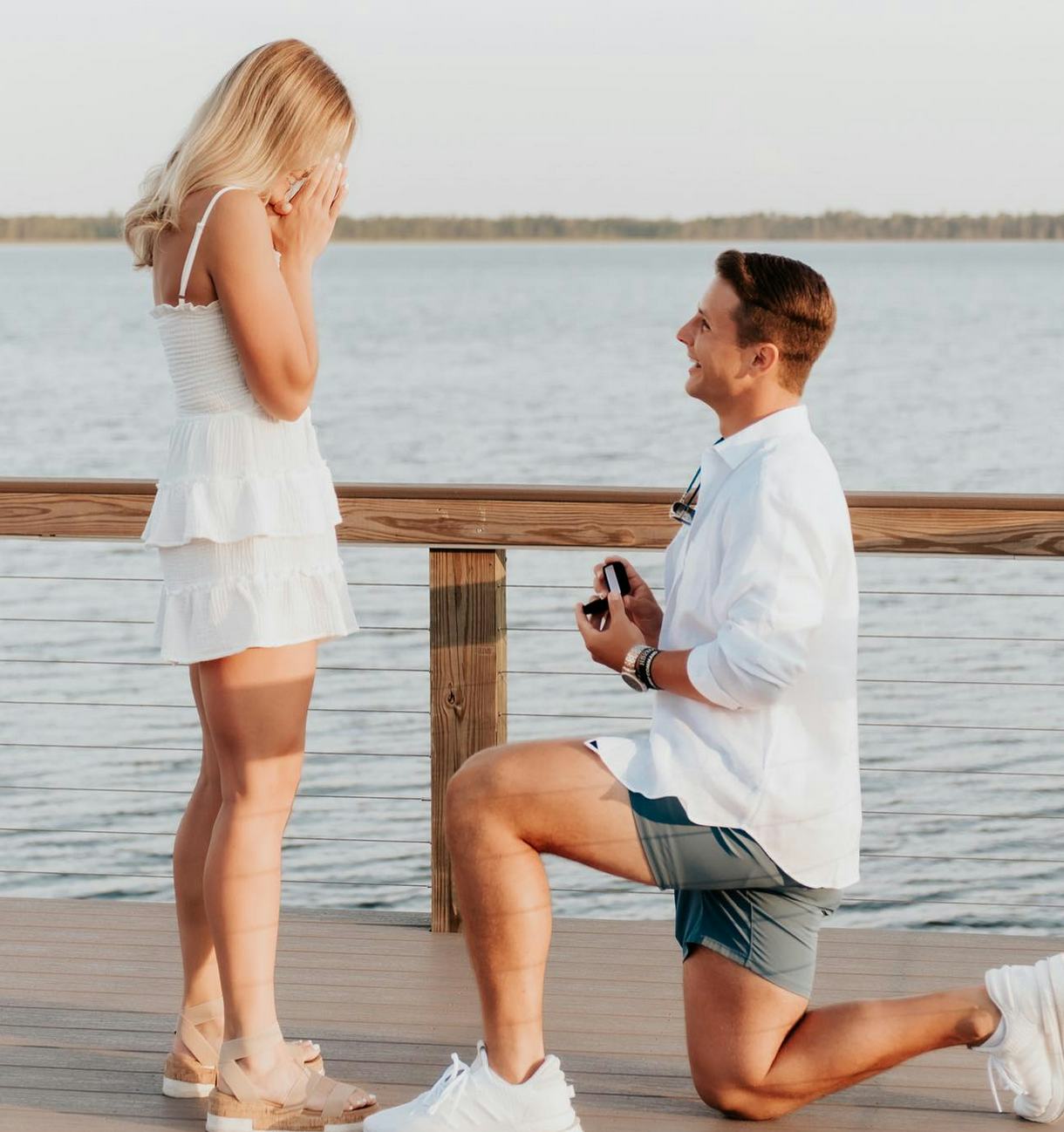 Jenna Brandt and Brock Purdy&rsquo;s engagement photo. Screenshot via Instagram
