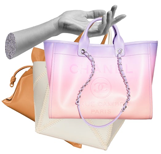 The Loewe Flamenco, Nanushka Origami, and Chanel Shopping Bag