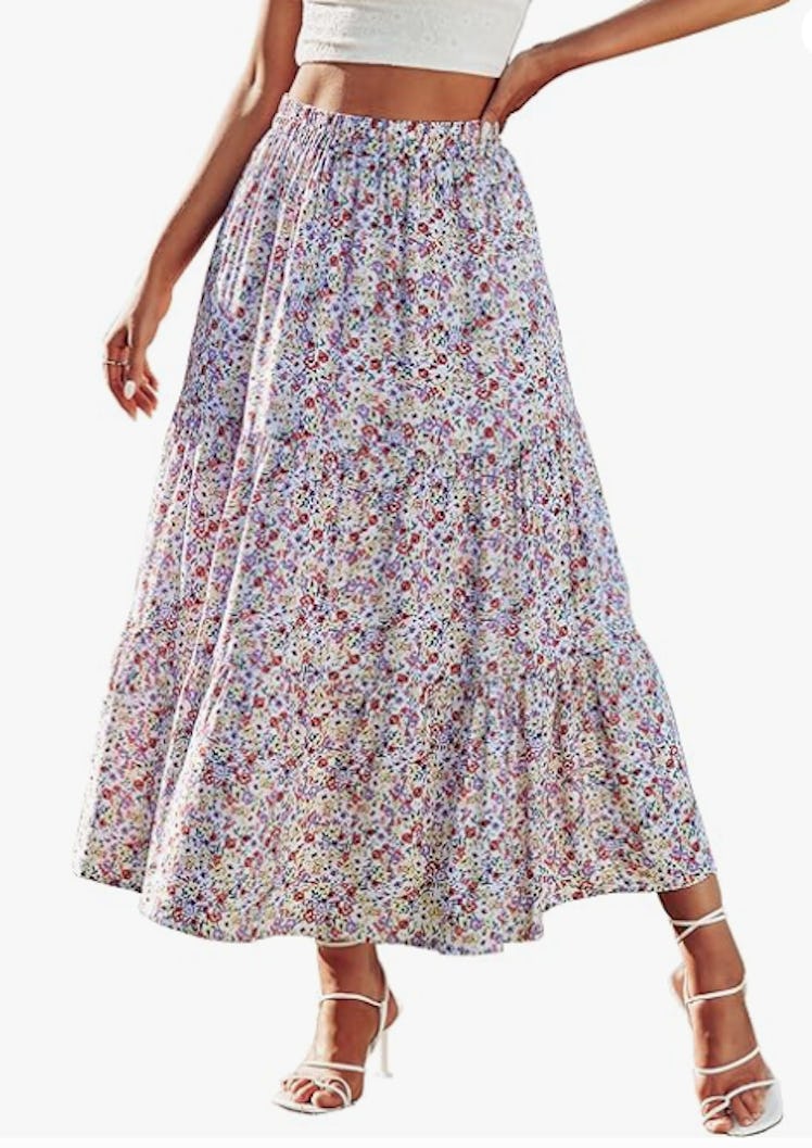 KIRUNDO High Waist Maxi Skirt 